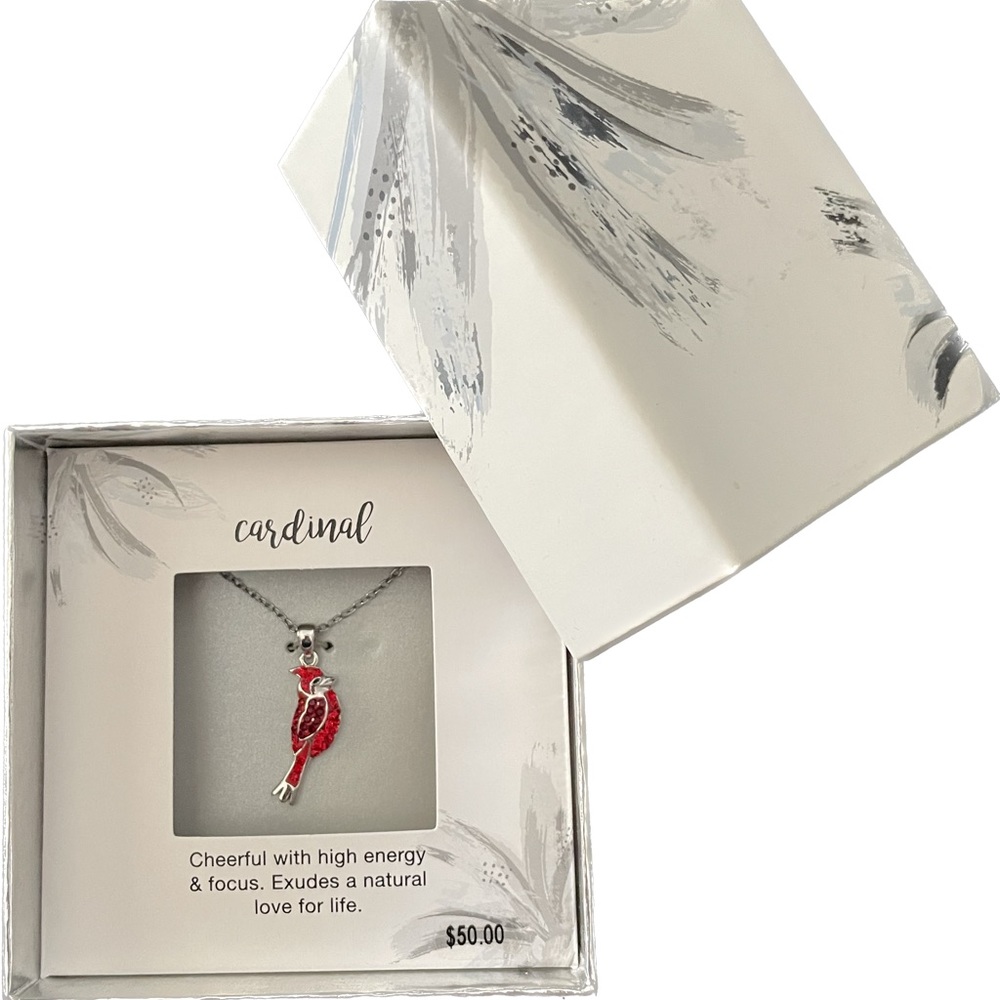 Kohl’s Fashion Jewelry Cardinal Necklace New In Box